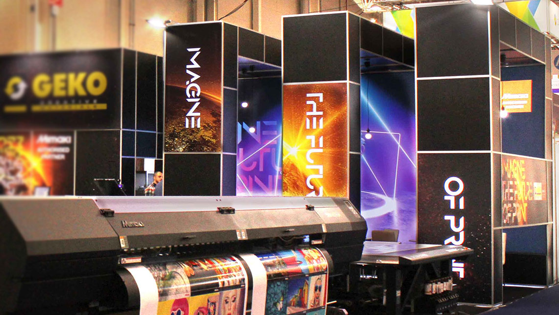 Custom exhibition stand in Romania