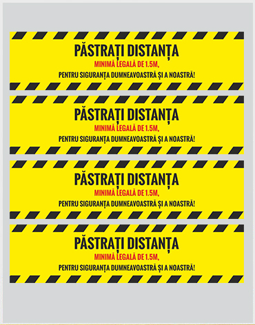 Autocolante pastreaza distanta