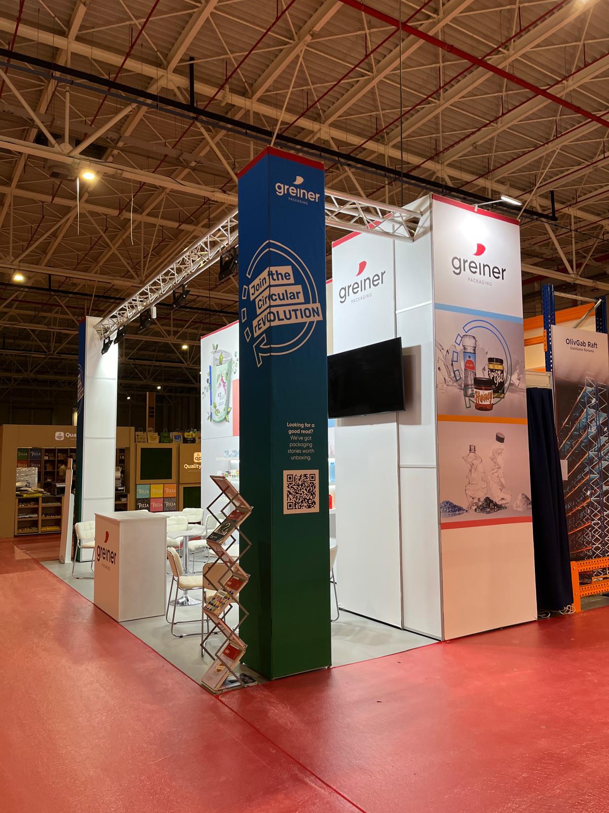 stand expozitional personalizat Greiner
