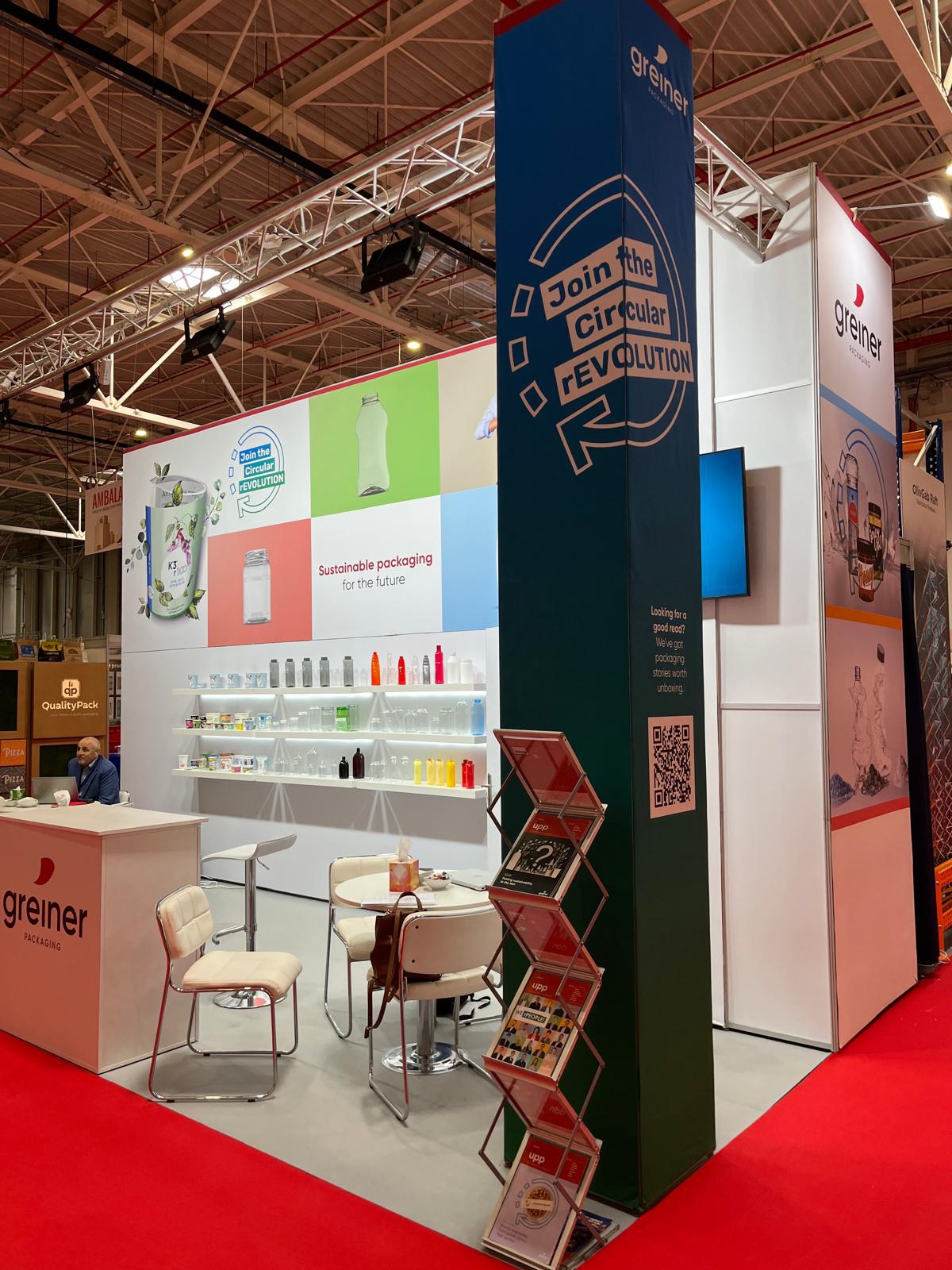 stand expozitional personalizat Greiner